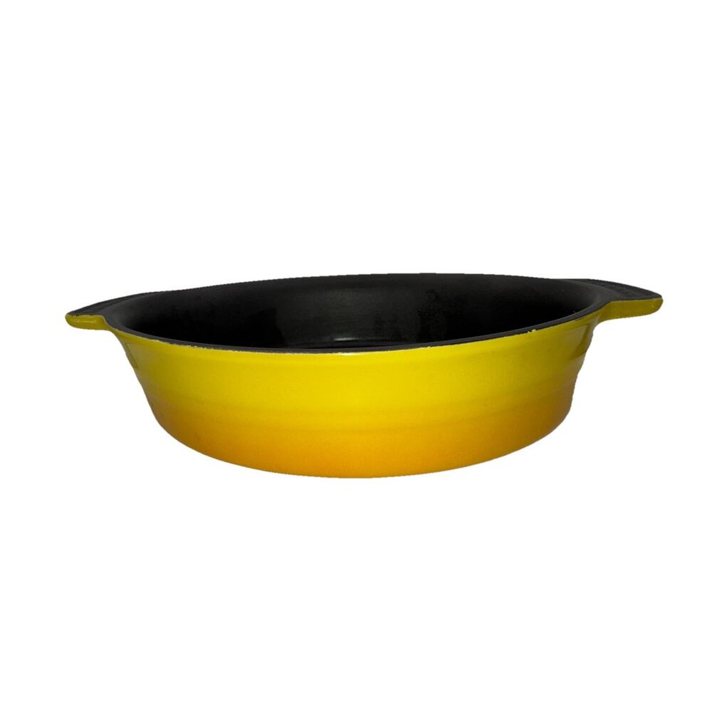 Parini Oval Baker Dish - Yellow Gold Orange Baker 9.5 x 7 Inches NONSTICK